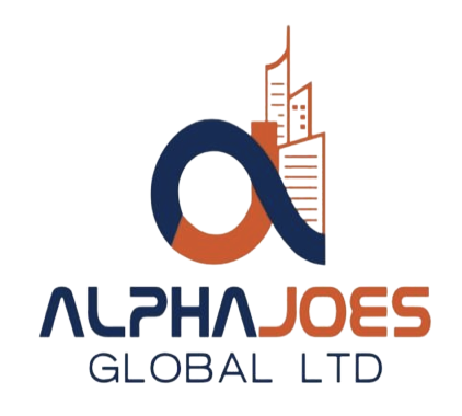 alphajoe white logo