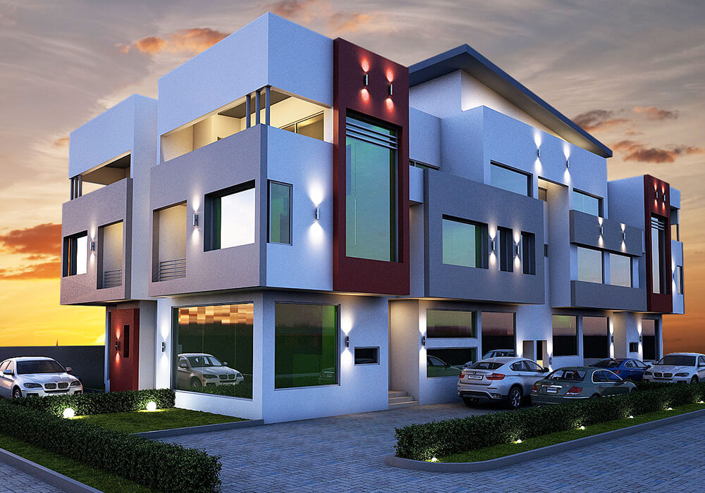 a 3D model model duplex